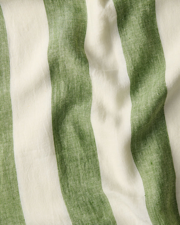 Moss Stripe Tablecloth Large Rectangle