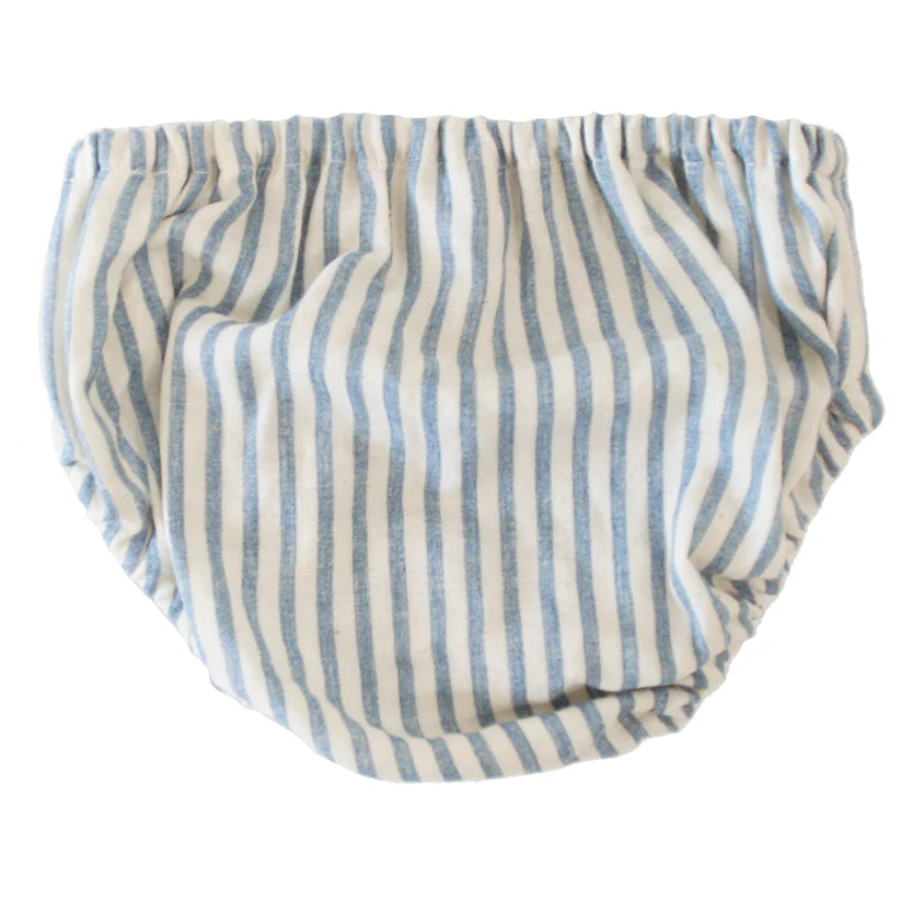 Nappy Cover Chambray Stripe - Small