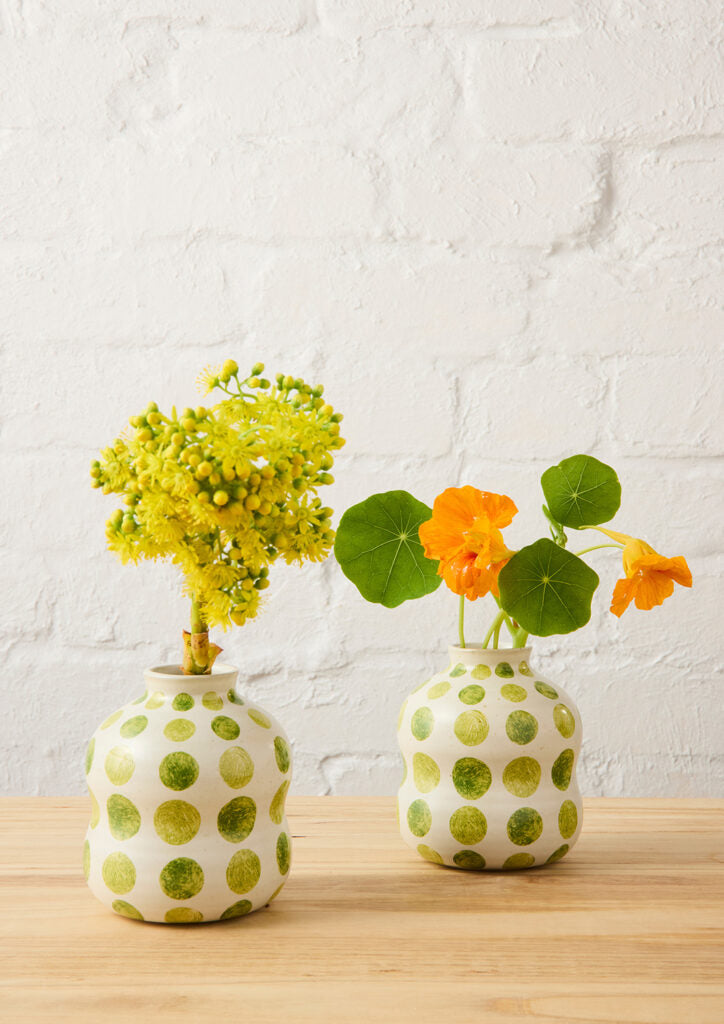 Bushland Spot Bud Vase - Green