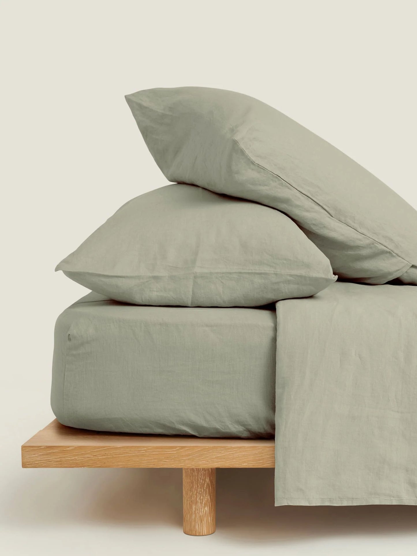 Sage 100% Pure Linen Pillowcase Set (2P)