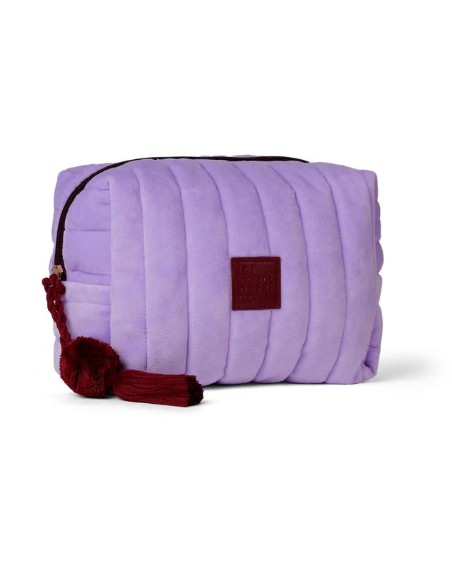Lilac Velvet Cosmetic Bag