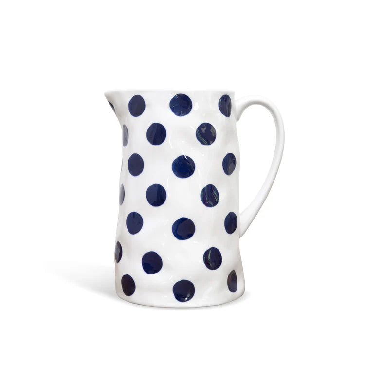Medium Jug - Navy Spots
