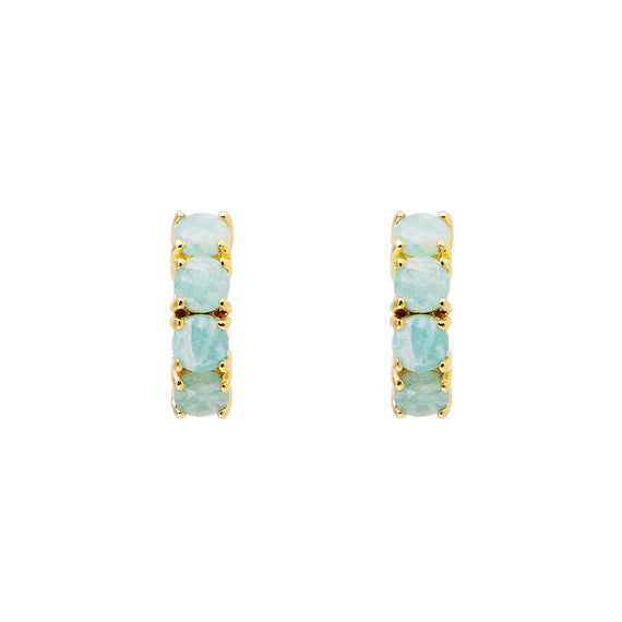 Amazonite Midi Hoops