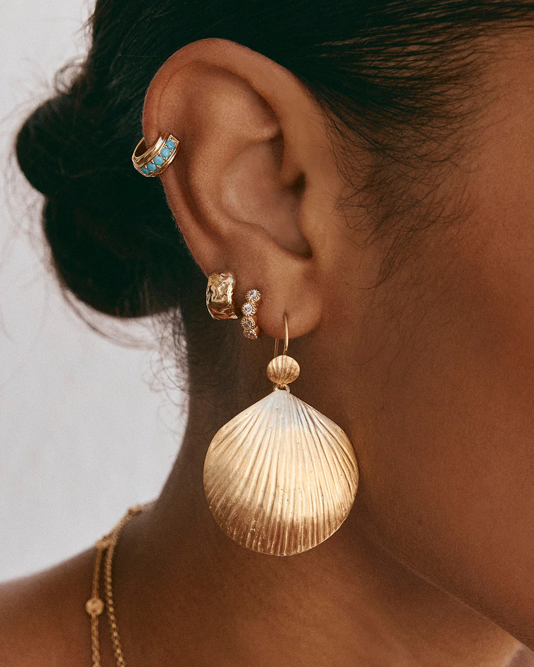 Antique Gold Chubby Huggie