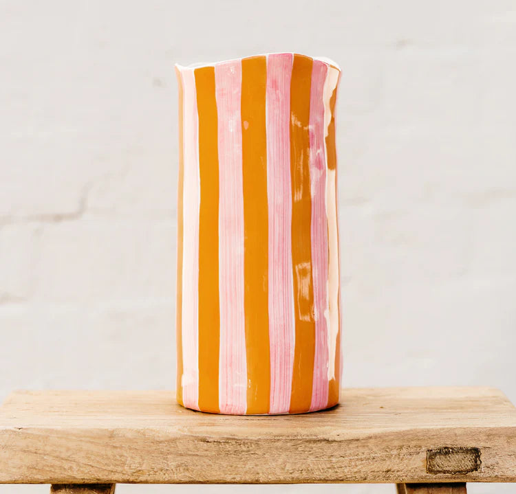 Large Vase - Pink & Orange