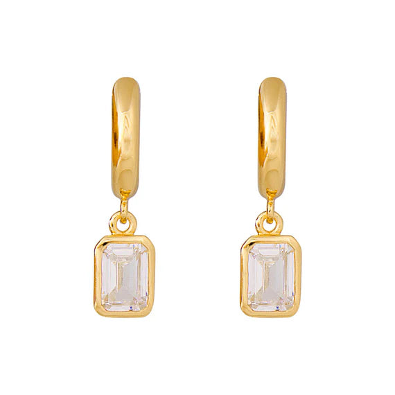 Crystal Deco Hoops