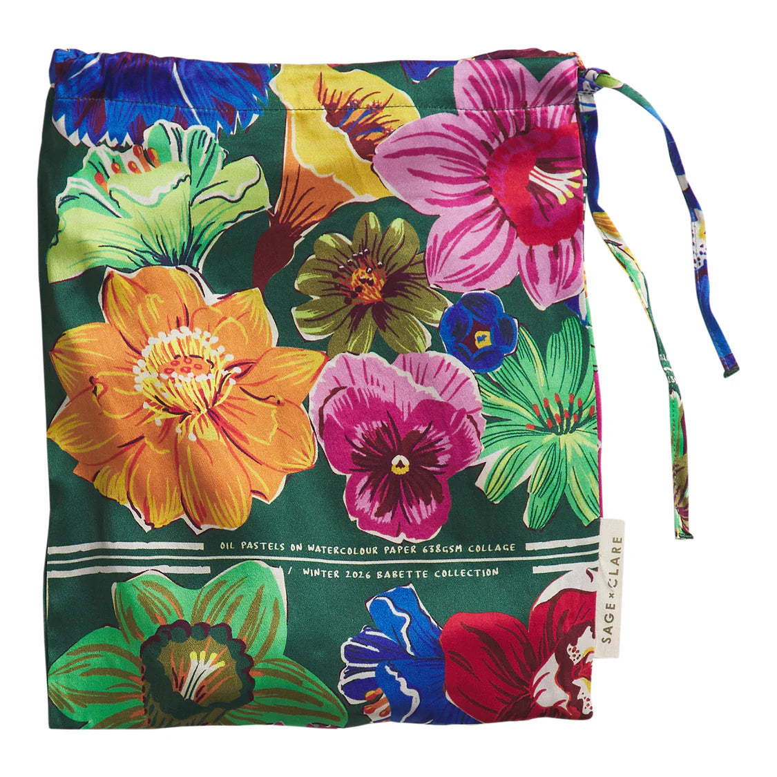 Ines Silk Pillowcase - Verdant
