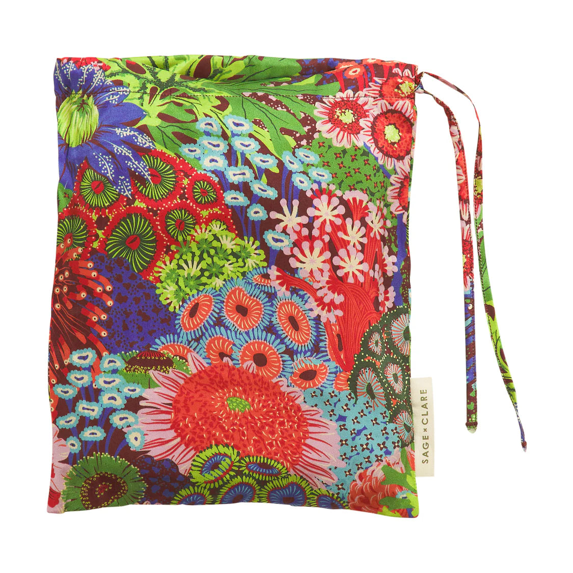 Coralie Silk Pillowcase - Garnet