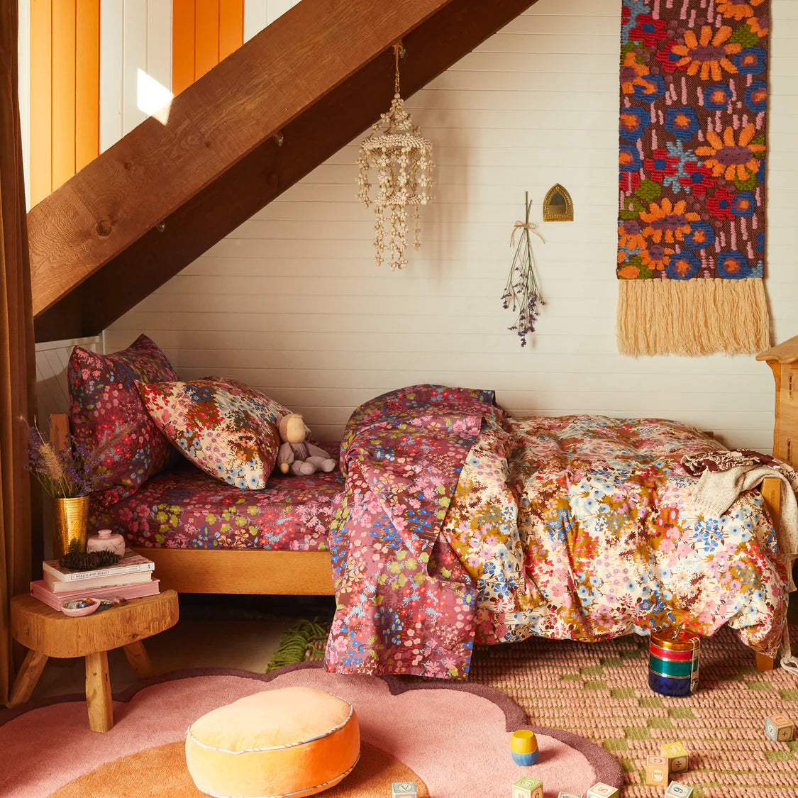 Aisha Cotton Quilt Cover Ginger - Queen