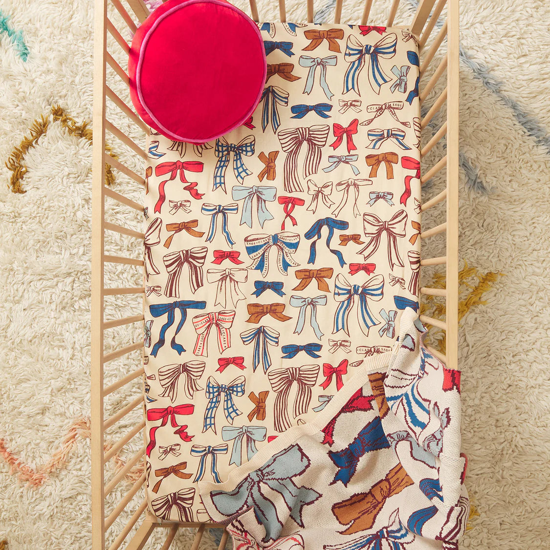 Lottie Linen Cot Sheet