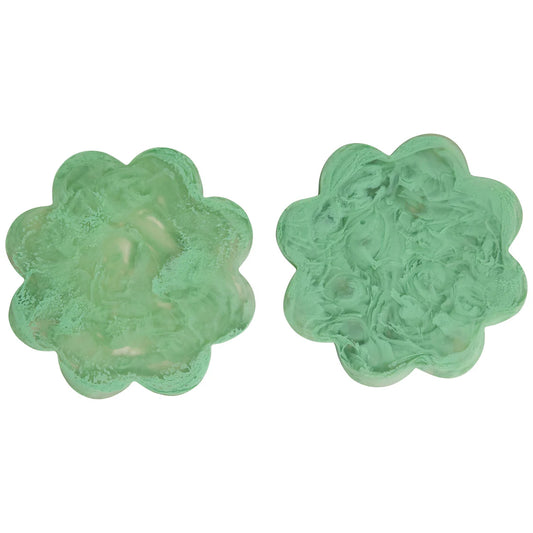 Cecilia Coasters - Emerald - Set of 2