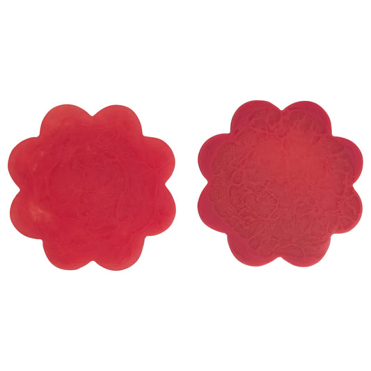 Cecilia Coasters - Raspberry - Set of 2