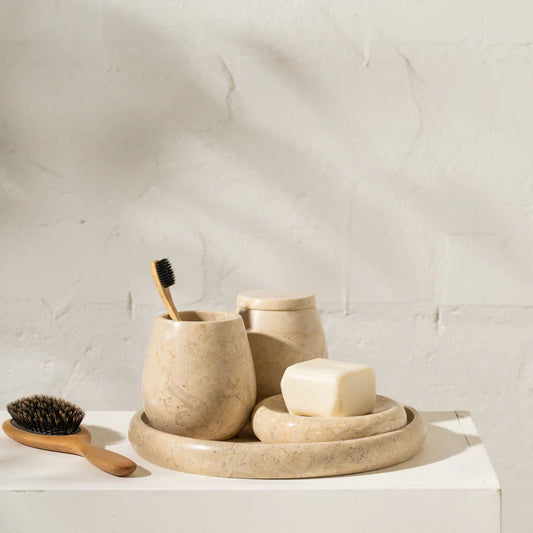 Maliah Travertine Tray