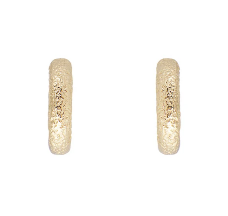 Antique Gold Midi Hoops