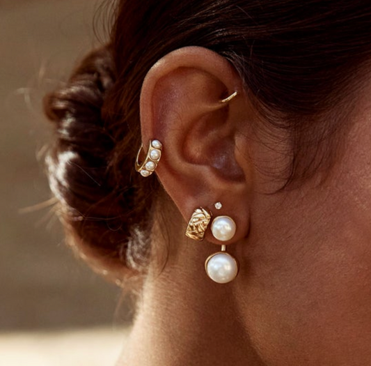 Crystal Pearl Huggies