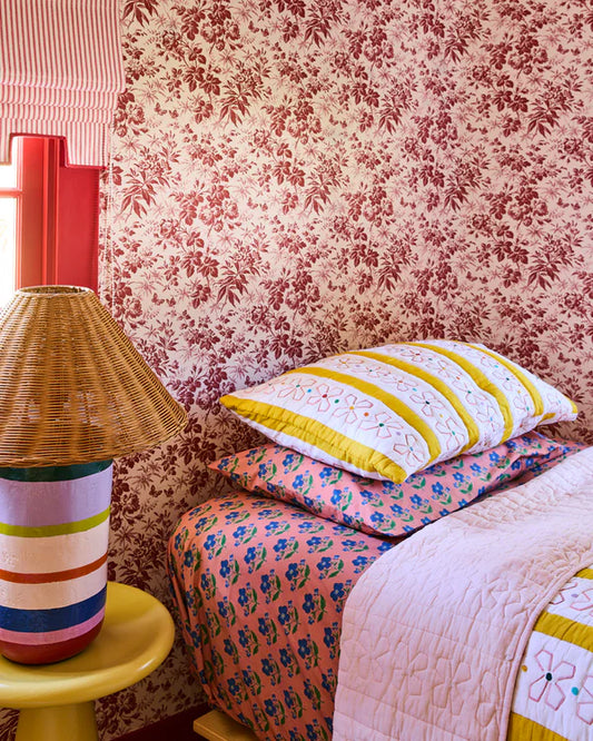 Kip & Co x Anna Spiro Daisy Chain Organic Cotton Pillowcase (2P)