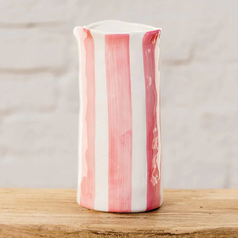 Large Vase - Pink Stripe