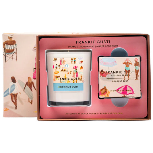 Holiday Series Candle + Steamer Duo - Coconut Surf