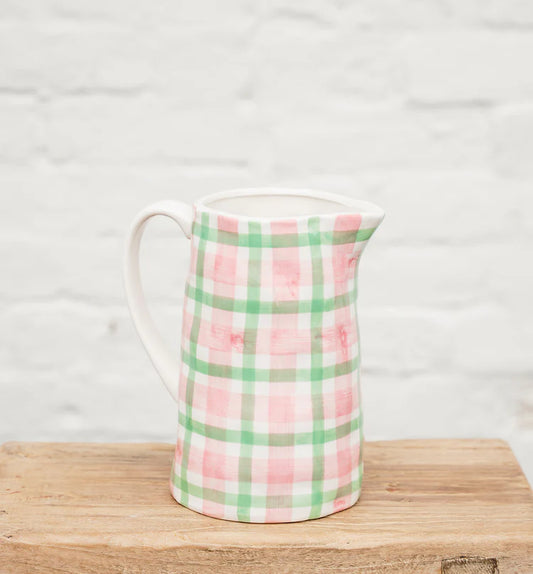 Medium Jug - Rose Pink and Mint Green