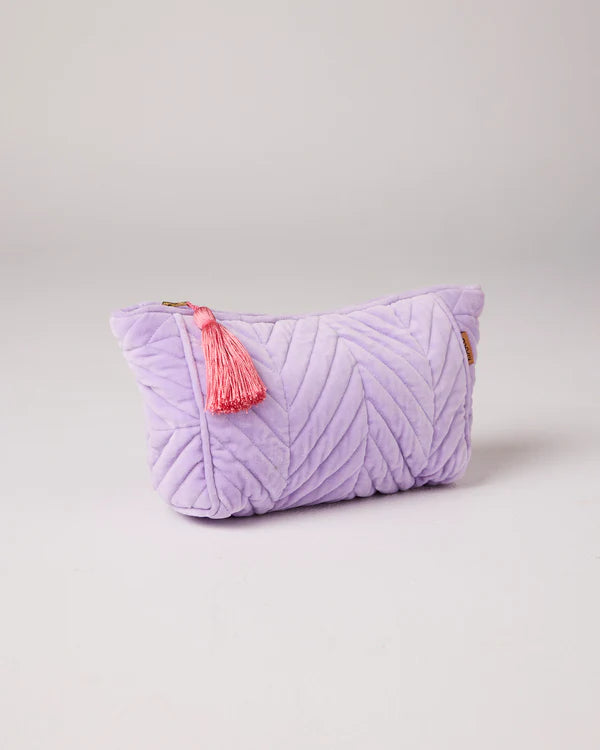 Lilac Velvet Toiletry Bag