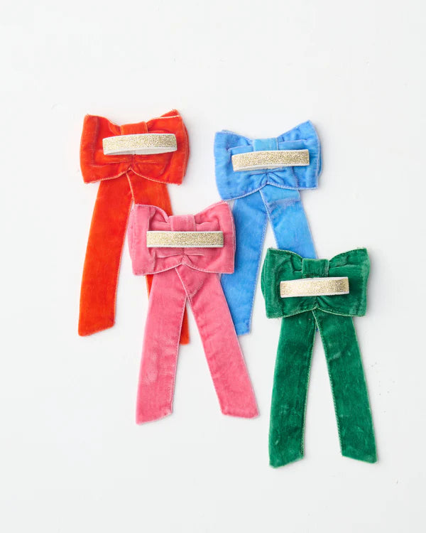 Bow Of Joy Velvet 4P Napkin Holder Set