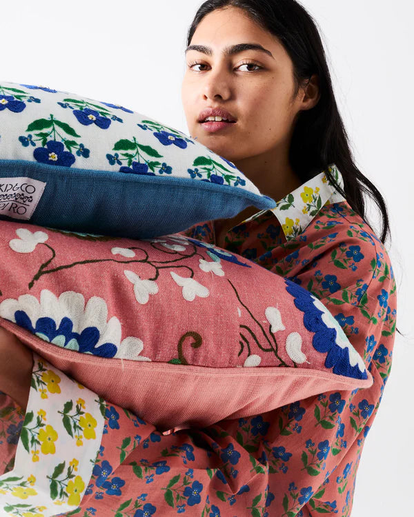 Kip & Co x Anna Spiro Isabelle Sunset Embroided Cushion