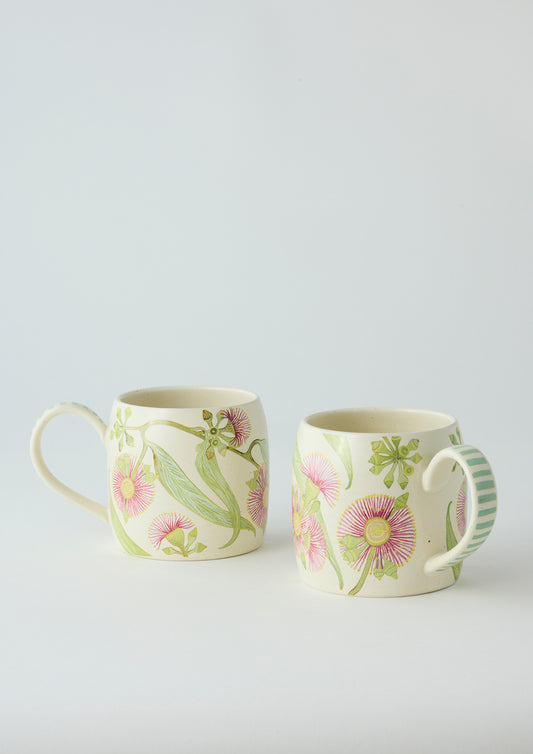 Buttermilk Mugs - Pink Eucalyptus