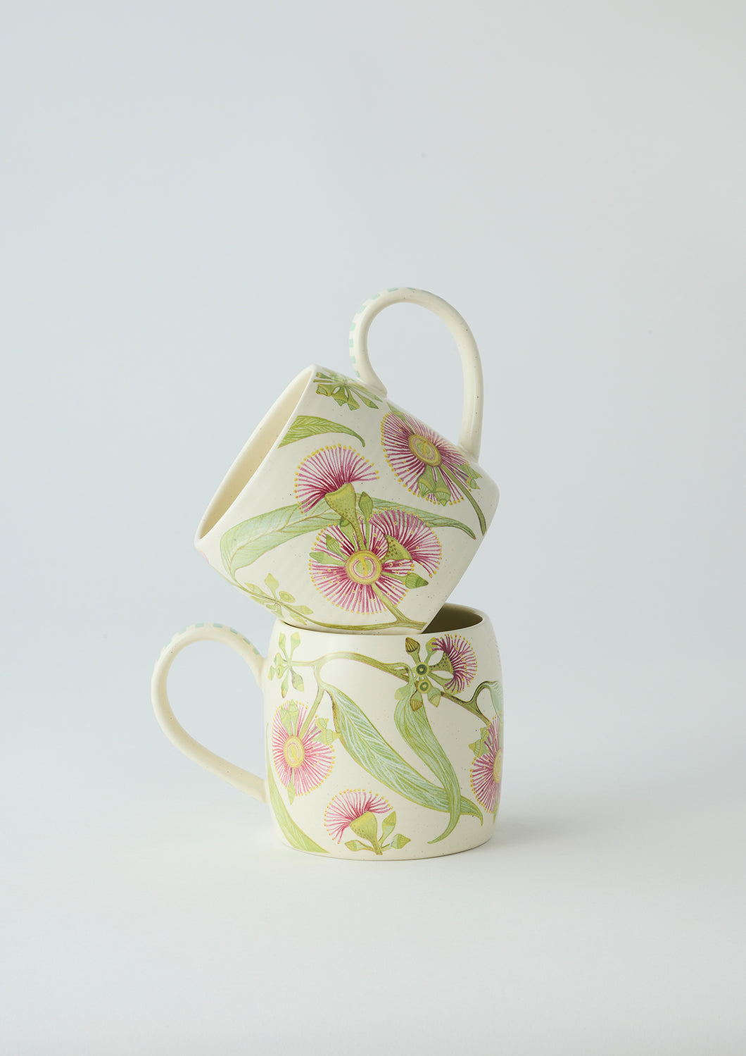 Buttermilk Mugs - Pink Eucalyptus