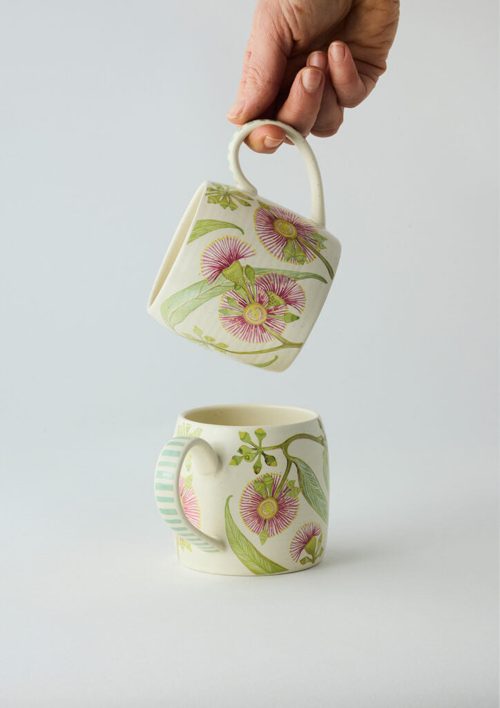 Buttermilk Mugs - Pink Eucalyptus