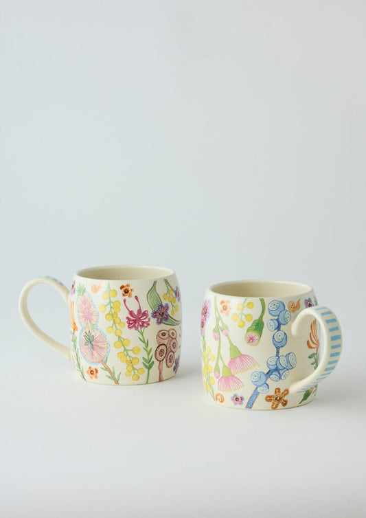 Buttermilk Mugs - Australian Bush Blooms