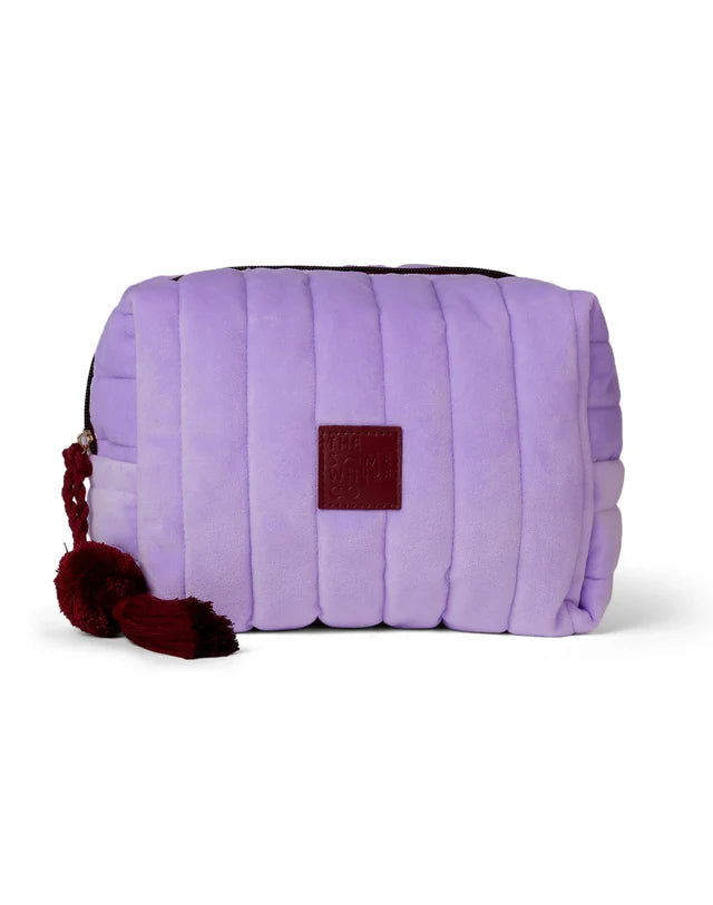 Lilac Velvet Cosmetic Bag