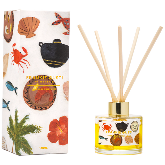 Olive Leaf, Citrus + Salt - Artist Series Diffuser - Gabrielle Diamantis