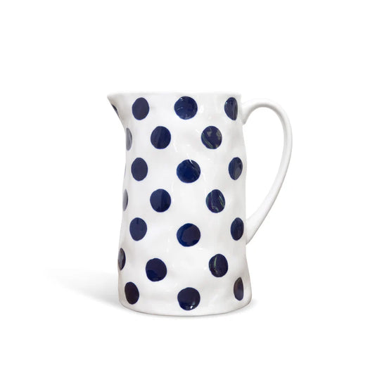 Medium Jug - Navy Spots