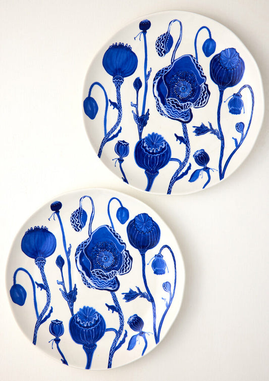 Dream Poppies - Dinner Plate Two Set