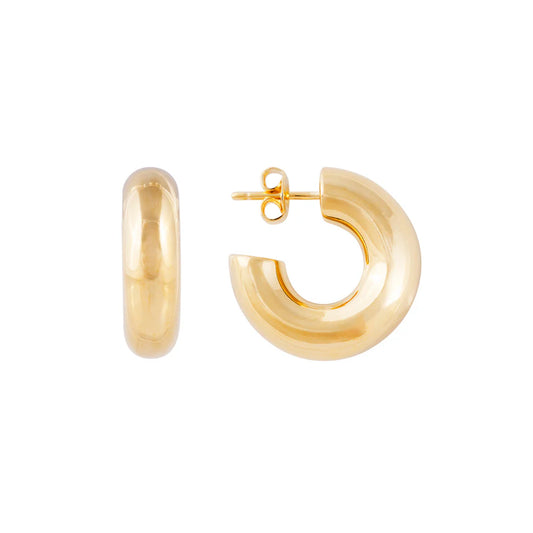 Bold Gold Midi Hoops