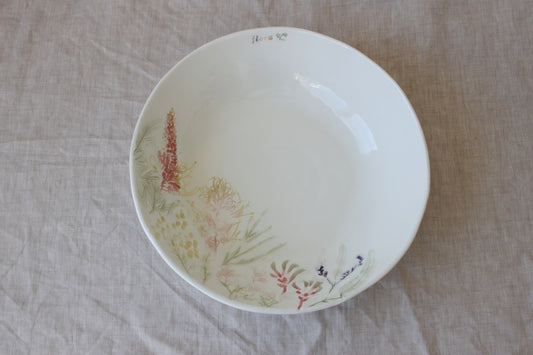 Flora Serving Bowl - Mixed Flora
