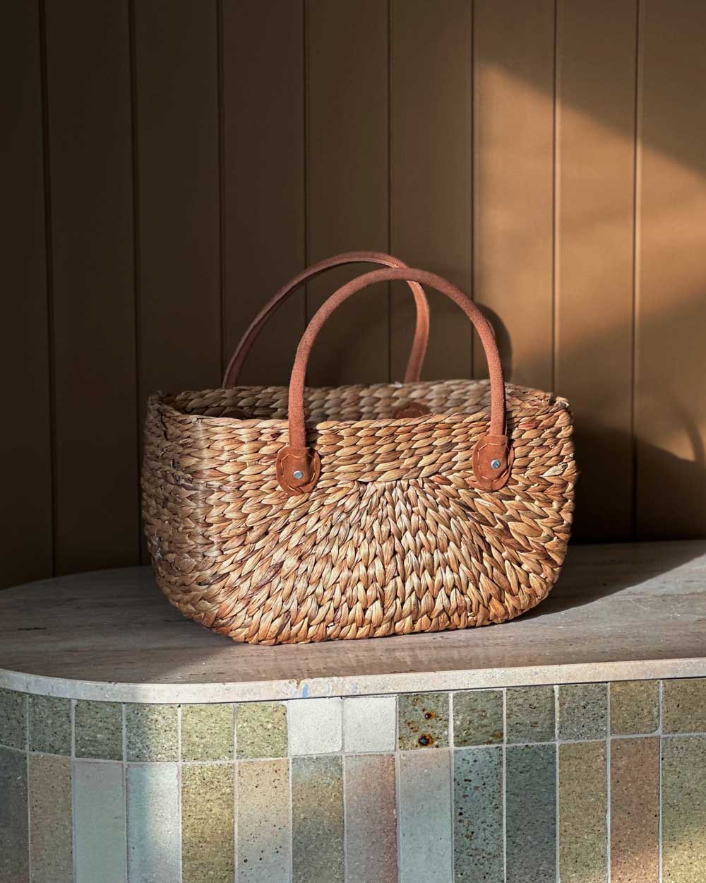 Large Harvest Basket - Suede