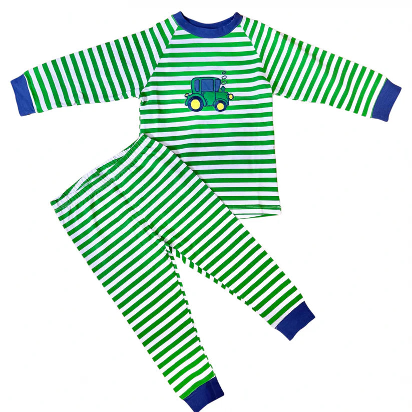Green Tractor Kid's Pyjamas