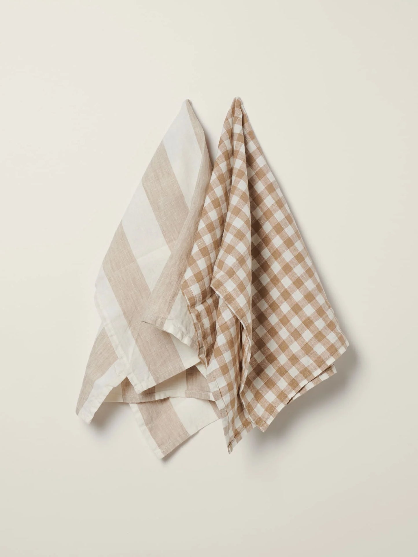 Natural Linen Tea Towel Set