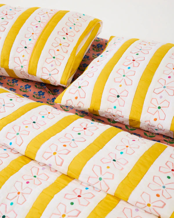 Kip & Co x Anna Spiro Daisy Chain Organic Cotton Pillowcase (2P)
