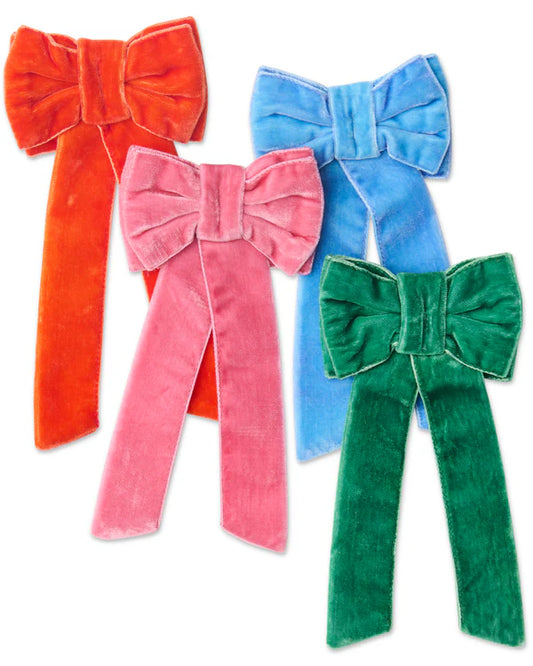 Bow Of Joy Velvet 4P Napkin Holder Set