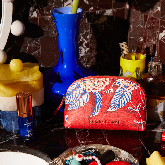 Heidi Cosmetic Pouch - Vermillion