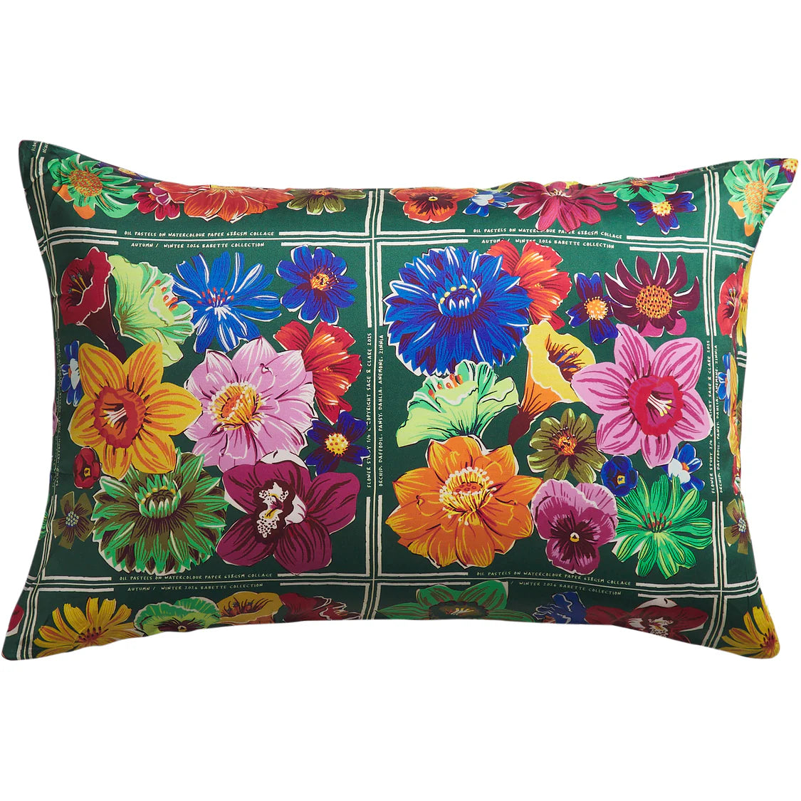Ines Silk Pillowcase - Verdant