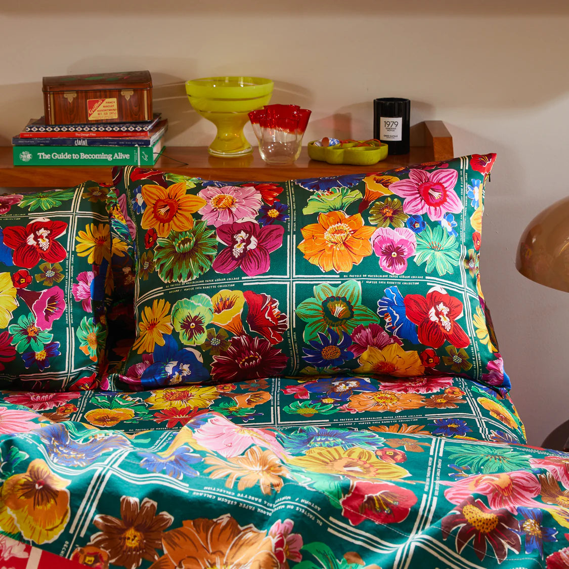 Ines Silk Pillowcase - Verdant