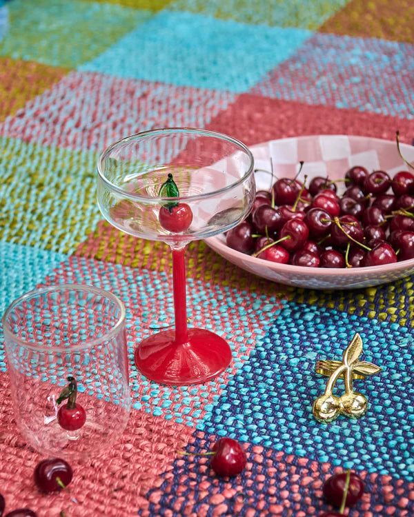 Cherry On Top Margarita Glass 2P Set