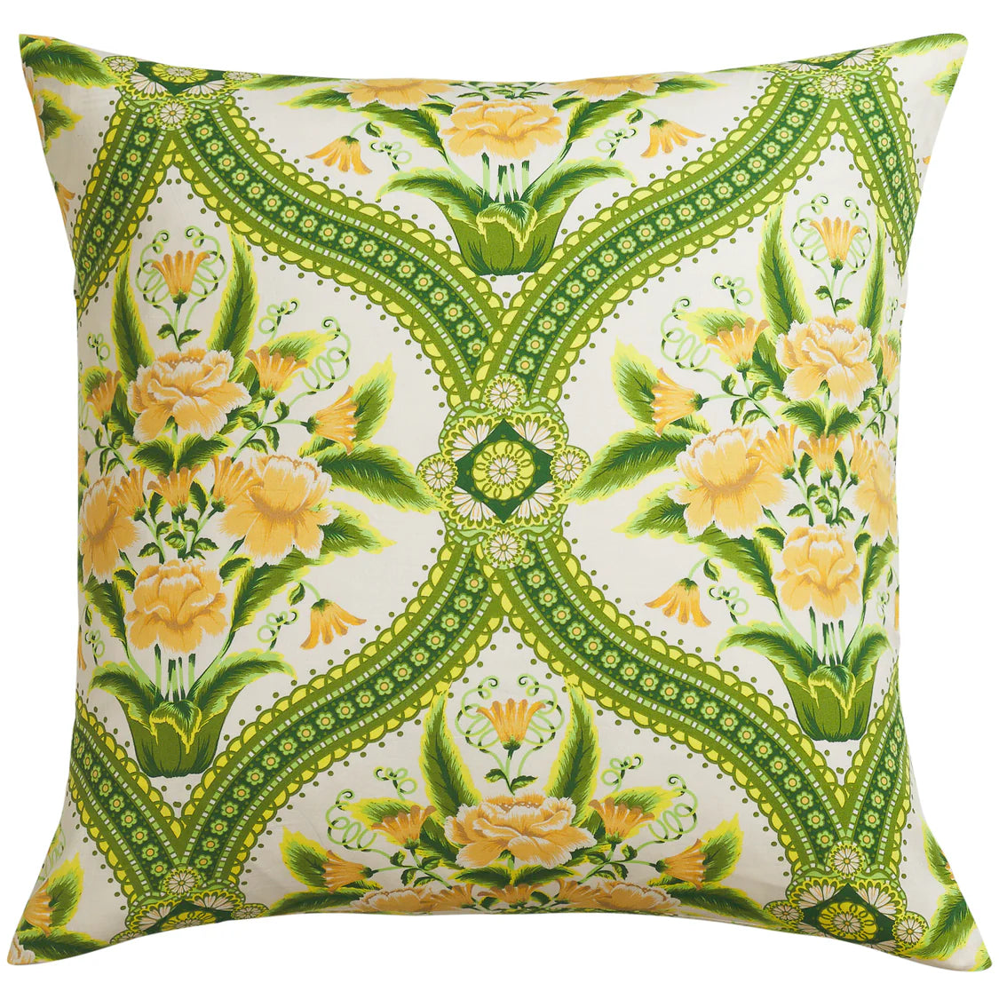 Margaret Cotton Euro Pillowcase Set - La Palma