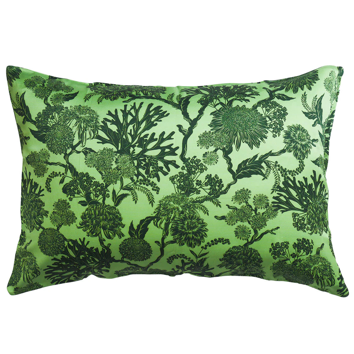 Delphine Silk Pillowcase - Key Lime