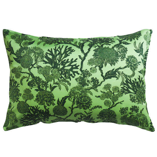 Delphine Silk Pillowcase - Key Lime