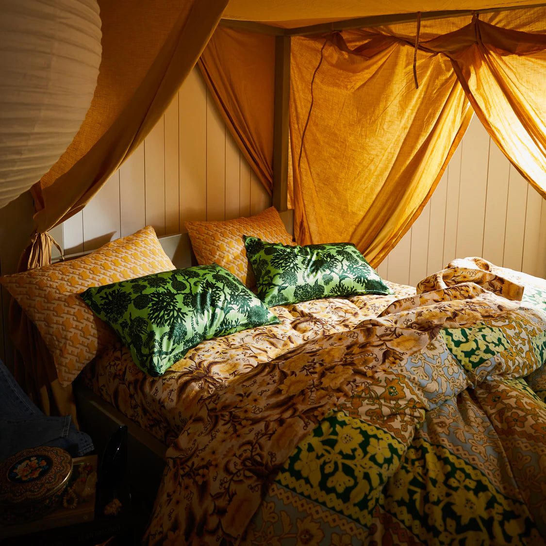 Delphine Silk Pillowcase - Key Lime