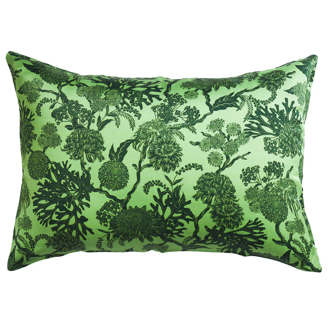 Delphine Silk Pillowcase - Key Lime